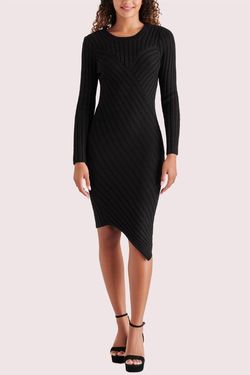 Style 1-3001744338-2791 STEVE MADDEN Black Size 12 High Low Sorority Rush Free Shipping Cocktail Dress on Queenly