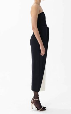 Style 1-3073540197-3855 RONNY KOBO Black Size 0 Polyester Strapless Straight Dress on Queenly