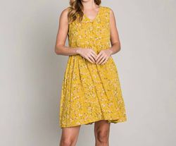 Style 1-3094861586-2901 Cotton Bleu Yellow Size 8 Mini Sorority Cocktail Dress on Queenly