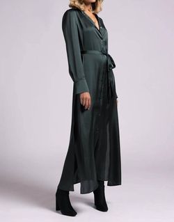 Style 1-3305179111-2791 Weekend Los Angeles Green Size 12 Polyester Side Slit Straight Dress on Queenly