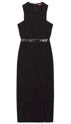 Style 1-3697102351-1498 STAUD Black Tie Size 4 Free Shipping Cocktail Dress on Queenly