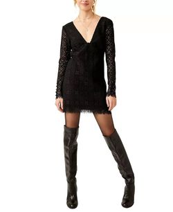 Style 1-3945628256-649 Free People Black Size 2 Mini Tall Height Cocktail Dress on Queenly