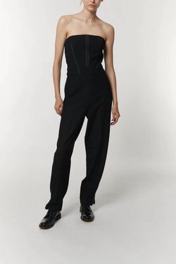 Style 1-4039216929-2791 Saint Art Black Size 12 Satin Jersey Jumpsuit Dress on Queenly