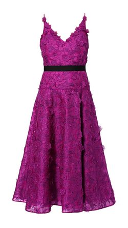 Style 1-4046149161-3655 ERDEM Purple Size 4 Silk Sweetheart Cocktail Dress on Queenly
