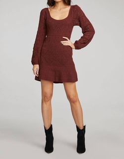 Style 1-466901988-3236 saltwater LUXE Brown Size 4 Sleeves Cocktail Dress on Queenly