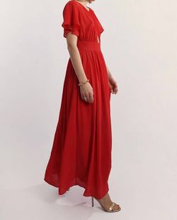 Style 1-53499622-3855 MOLLY BRACKEN Red Size 0 Tall Height 1-53499622-3855 Polyester Straight Dress on Queenly