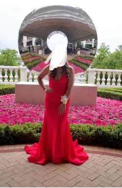 Style 54849 Sherri Hill Red Size 6 Prom 50 Off Floor Length Mermaid Dress on Queenly