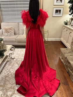 Style 22548 Portia and Scarlett Red Size 4 Free Shipping Ball gown on Queenly