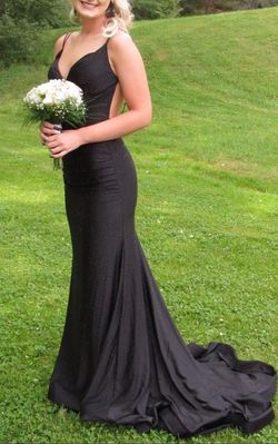 Sherri Hill Black Size 6 Jersey Pageant A-line Dress on Queenly