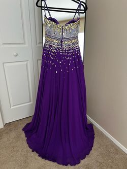 Envious Couture Purple Size 6 50 Off Floor Length Pageant A-line Dress on Queenly