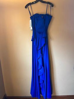 Blue Size 4 Mermaid Dress on Queenly