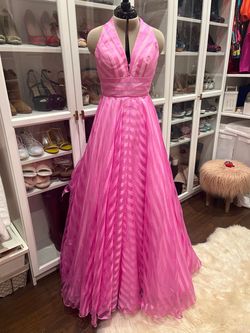 Sherri Hill Pink Size 2 Two Piece Jersey Wedding Guest Short Height Ball gown on Queenly