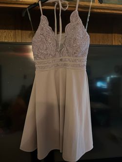 Speechless Purple Size 4 Prom Metallic Lace Lavender Cocktail Dress on Queenly
