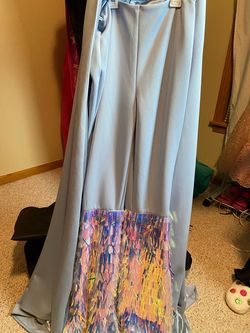 Johnathan Kayne Blue Size 0 70 Off Pageant High Neck Jumpsuit Dress on Queenly