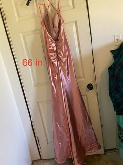 Cinderella Divine Pink Size 8 Rose Gold Bridesmaid Short Height Train Dress on Queenly
