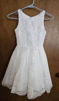 Ashley Lauren White Size 8 Pageant 50 Off Bachelorette Homecoming Cocktail Dress on Queenly