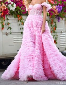 Sherri Hill Pink Size 0 Plunge Prom Floor Length Ball gown on Queenly