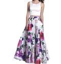 Style 3108 Dave and Johnny Multicolor Size 2 Floral Ball gown on Queenly