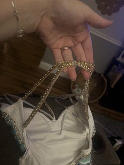Sherri Hill White Size 4 Bachelorette Bridal Shower Mini Cocktail Dress on Queenly