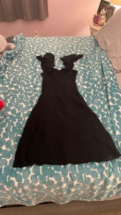 Ralph Lauren Black Size 8 Swoop Jersey A-line Dress on Queenly