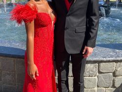 Sherri Hill Red Size 0 Prom 50 Off Floor Length Jersey Mermaid Dress on Queenly
