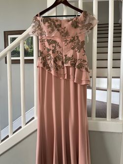 Daymor Pink Size 8 50 Off Floor Length Jersey A-line Dress on Queenly