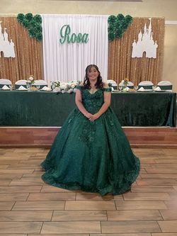 Green Size 18 Ball gown on Queenly