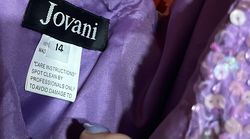 Jovani Purple Size 14 Lavender Prom Plus Size Ball gown on Queenly