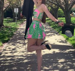 Lilly Pulitzer Pink Size 2 Two Piece Swoop Cocktail Dress on Queenly