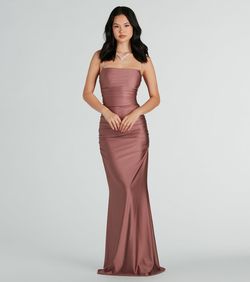 Style 05002-7847 Windsor Pink Size 8 Winter Formal Mermaid Dress on Queenly