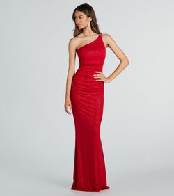 Style 05002-7743 Windsor Red Size 12 Floor Length Plus Size 05002-7743 Prom Mermaid Dress on Queenly