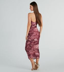 Style 05101-3024 Windsor Pink Size 0 Cocktail Strapless Print Straight Dress on Queenly