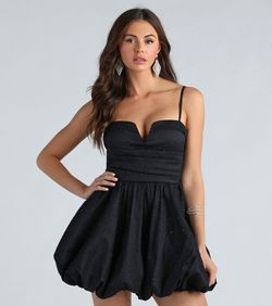Style 05001-1980 Windsor Black Size 0 Military Jewelled V Neck Sorority Straight Dress on Queenly