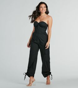 Style 06302-0809 Windsor Black Size 12 06302-0809 Plus Size Jumpsuit Dress on Queenly