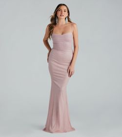 Style 05002-7701 Windsor Pink Size 4 Bridesmaid Quinceanera 05002-7701 Military Straight Dress on Queenly