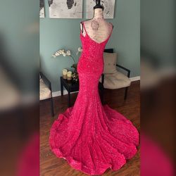 Portia and Scarlett Pink Size 4 Prom Floor Length Mermaid Dress on Queenly