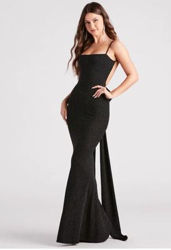 Style 7226 Windsor Black Size 8 Jersey Straight Dress on Queenly