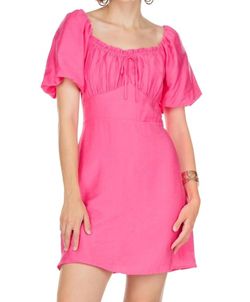 Style 1-1287998625-3236 Joy Joy Pink Size 4 Bustier Sleeves Mini Cocktail Dress on Queenly