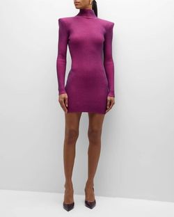 Style 1-1669393688-3236 SER.O.YA Purple Size 4 Polyester Long Sleeve Cocktail Dress on Queenly