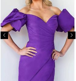 Style 1-2164220940-649 JOVANI Purple Size 2 Tall Height Cocktail Dress on Queenly