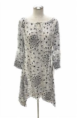 Style 1-2397041454-2901 YAUVAN Clothing Gray Size 8 Print Mini Cocktail Dress on Queenly