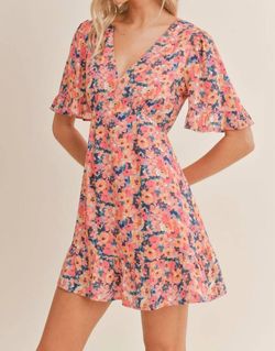 Style 1-2412241813-2901 Sadie & Sage Pink Size 8 Free Shipping Sleeves Casual Mini Cocktail Dress on Queenly