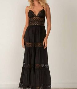Style 1-2531795041-3014 ELAN Black Tie Size 8 Plunge Straight Dress on Queenly