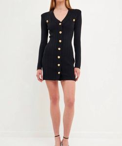 Style 1-2687366775-3471 2.7 AUGUST APPAREL Black Size 4 Sleeves Spandex Summer Tall Height Cocktail Dress on Queenly