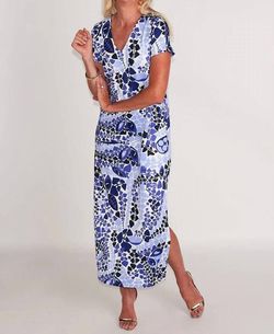 Style 1-2697851404-2588 CK BRADLEY Blue Size 0 V Neck Tall Height Cocktail Dress on Queenly