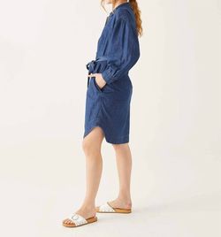 Style 1-3133860509-2581 MERSEA Blue Size 16 Sleeves Free Shipping Pockets Cocktail Dress on Queenly