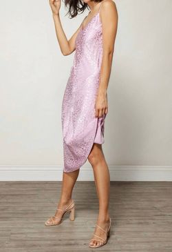 Style 1-3288234795-2901 line and dot Purple Size 8 Spaghetti Strap Cocktail Dress on Queenly