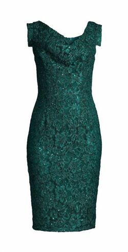 Style 1-3383011586-98 Black Halo Green Size 10 Tall Height Cocktail Dress on Queenly