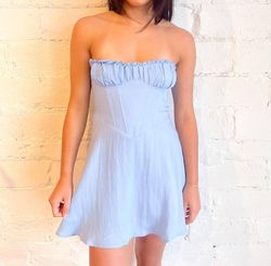 Style 1-3902608564-2791 Sky to Moon Blue Size 12 Sorority Rush Mini Cocktail Dress on Queenly