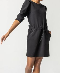 Style 1-4109460908-3855 Lilla P Black Size 0 Long Sleeve Mini Cocktail Dress on Queenly